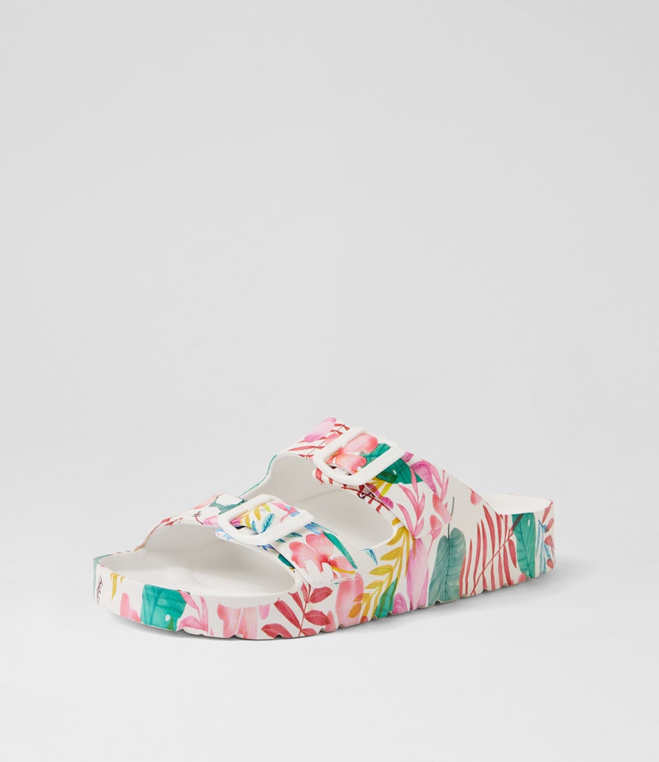 Poolside Floral Eva Sandals