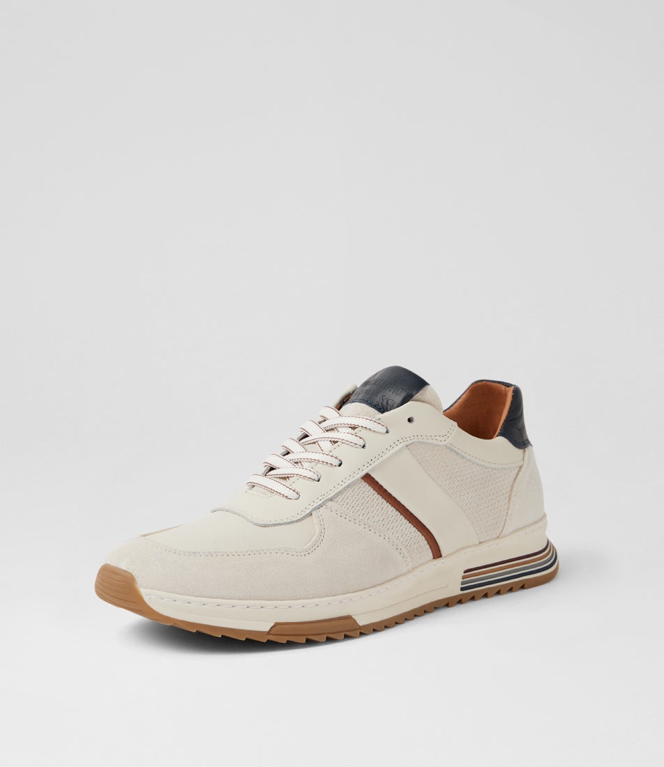 Falls Creme Leather Sneakers