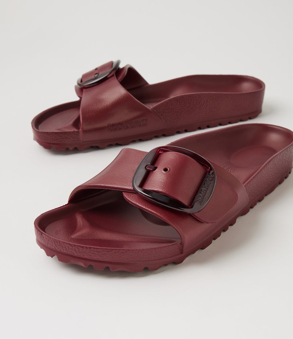 Madrid Big Buckle Zinfandel Eva Slides