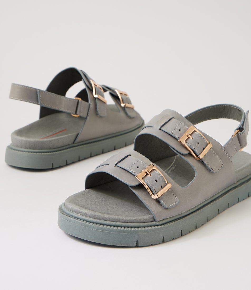 Hobart Ocean Leather Slides