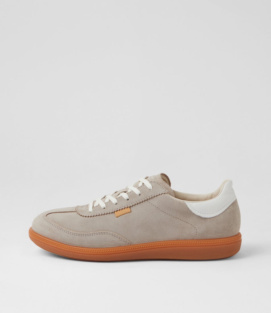 Soft 11 W Pure Cashmere Bright White Suede Lace Up Sneakers
