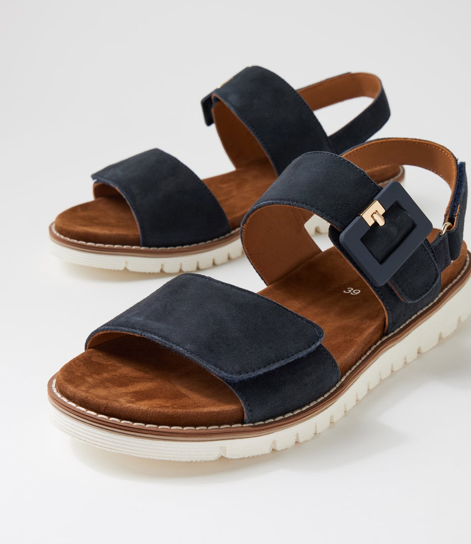 Kent 34 Navy Suede Sandals