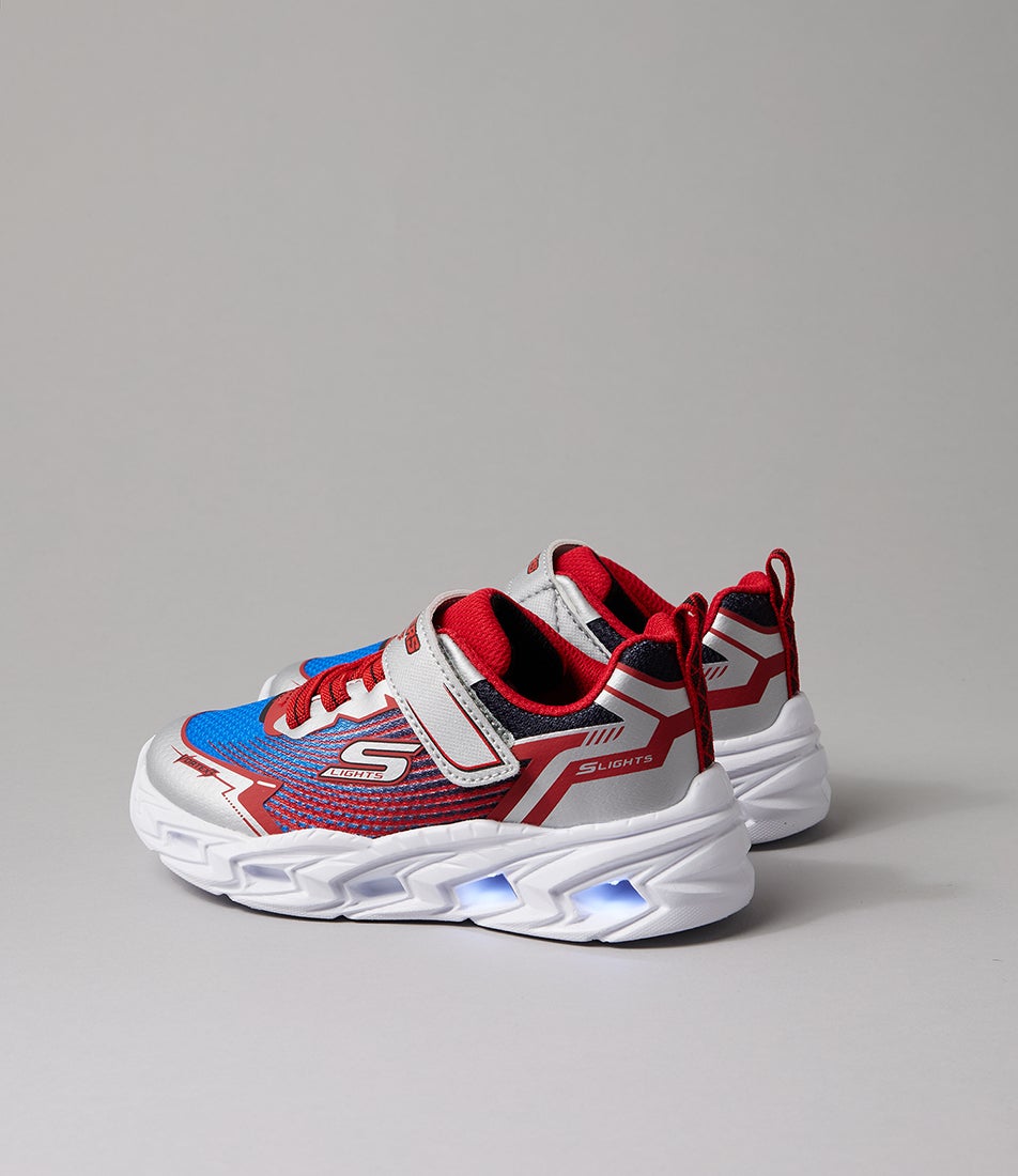Vortex 3 Toddler Silver Red Blue Mesh Sneakers