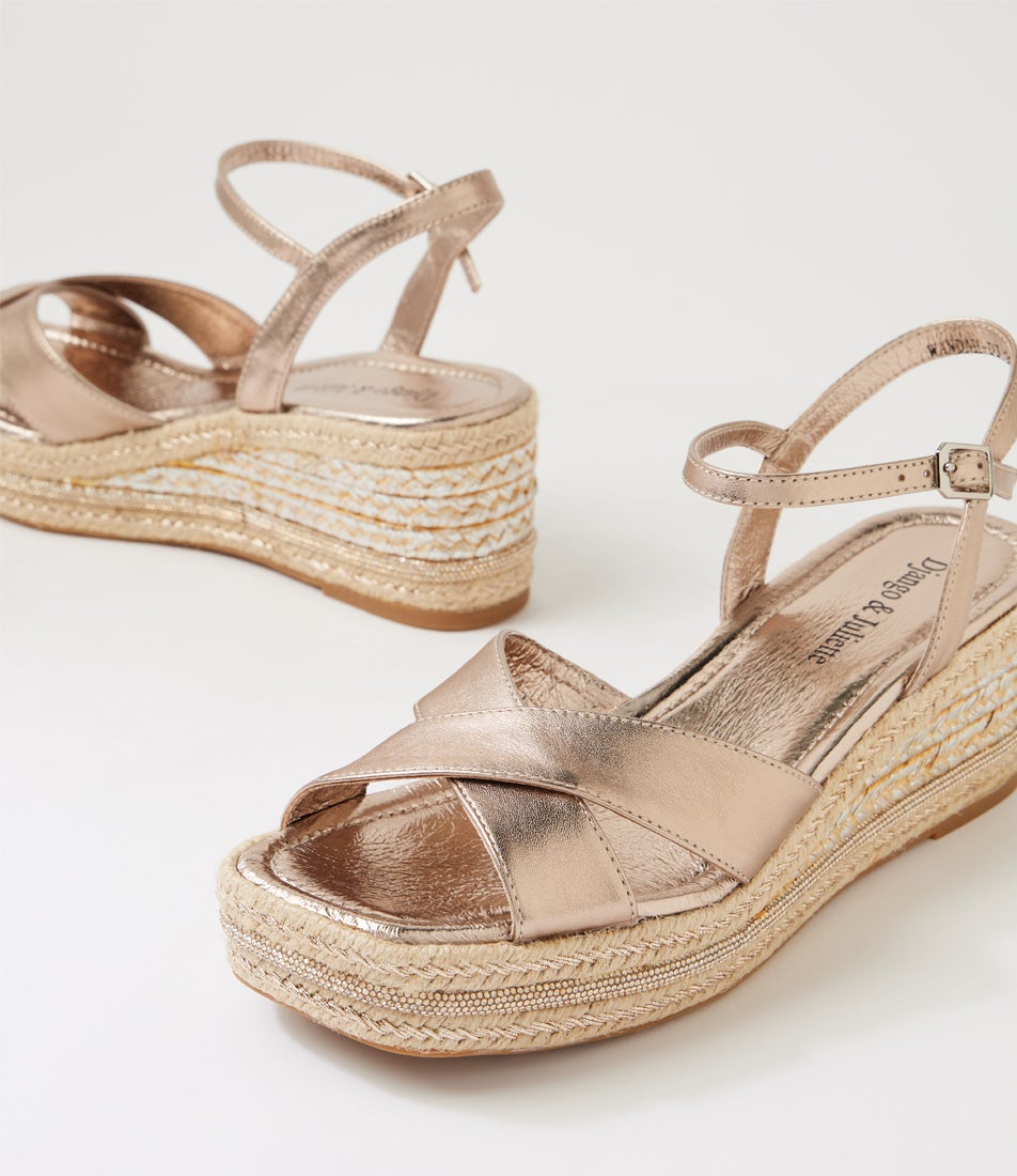 Wandah Champagne Leather Sandals
