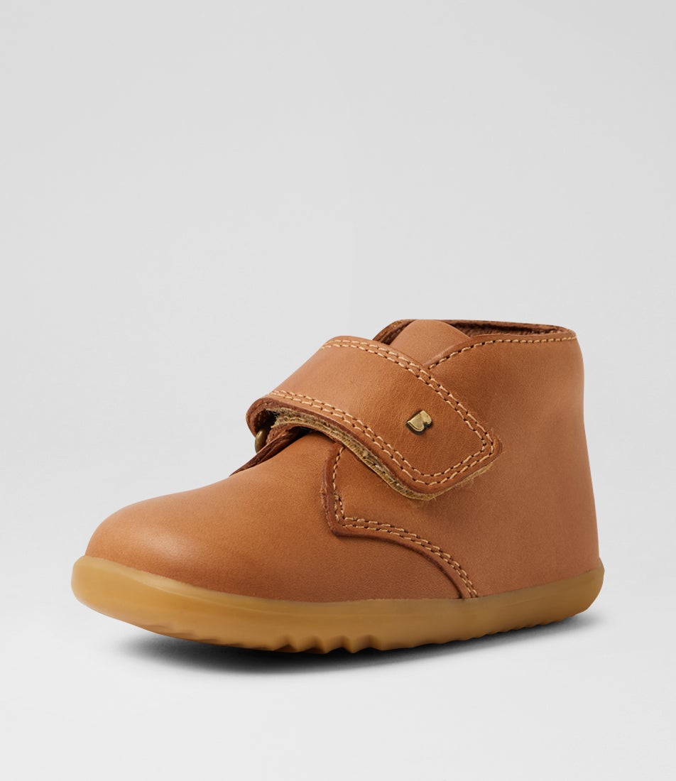 Su Desert Infant Caramel Leather Ankle Boots