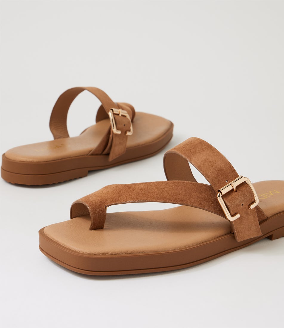 Teski Nutmeg Suede Thongs