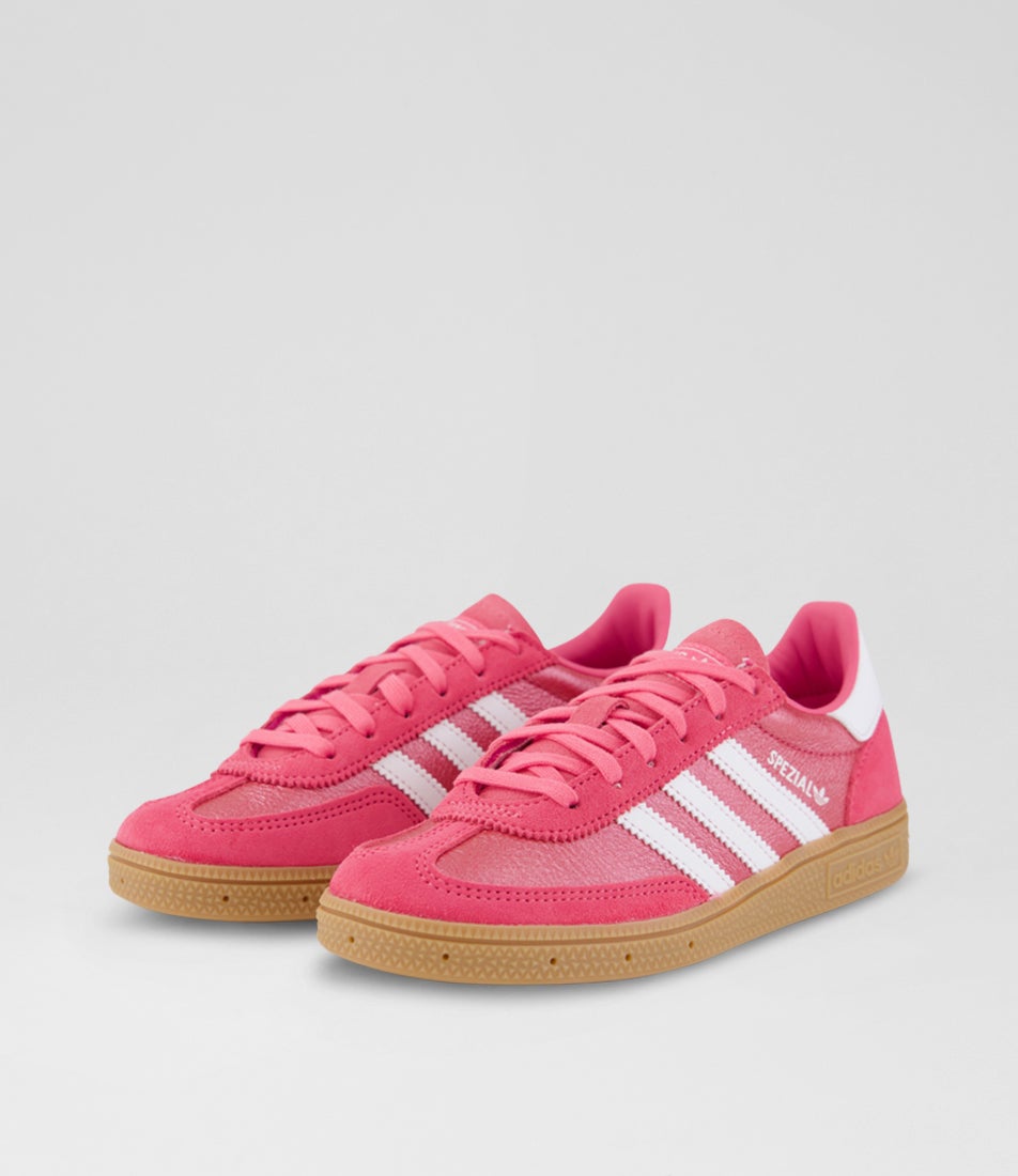 Handball Spezial Junior Pink Fusion White Gum Suede Sneakers