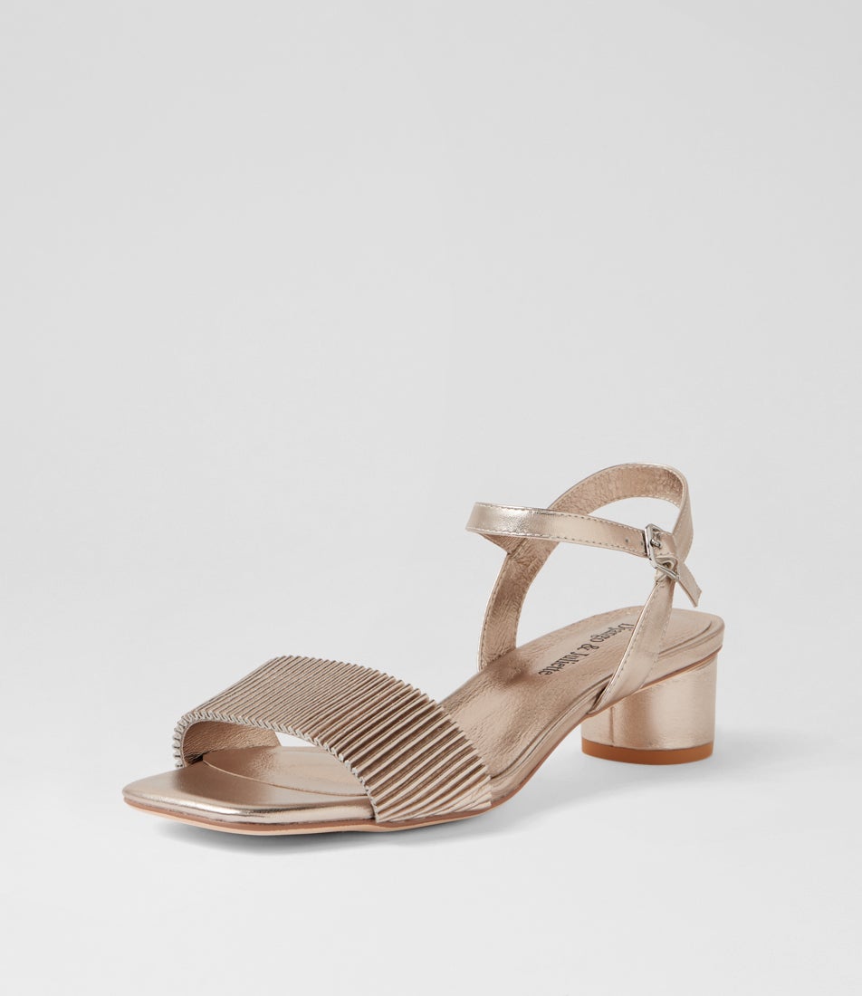 Hanita Platino Leather Sandals