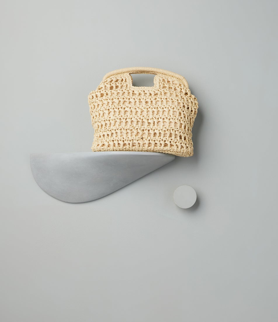 Birdie Natural Raffia Clutch