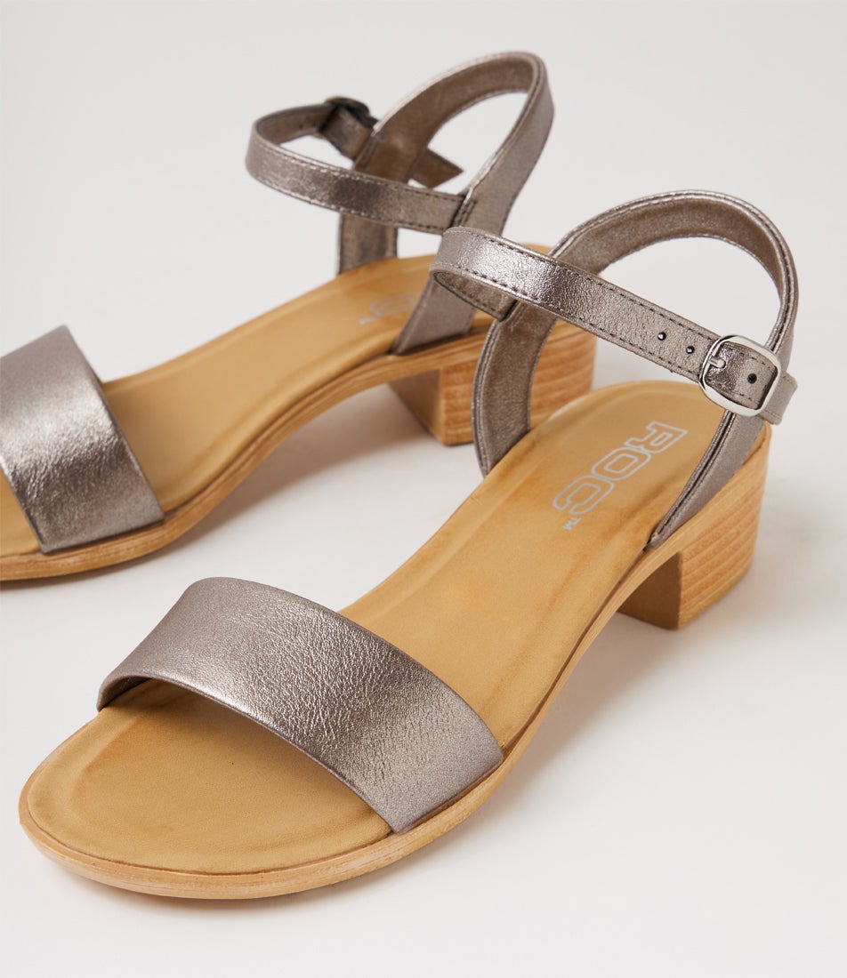 Mondo Youth Pewter Heeled Sandals