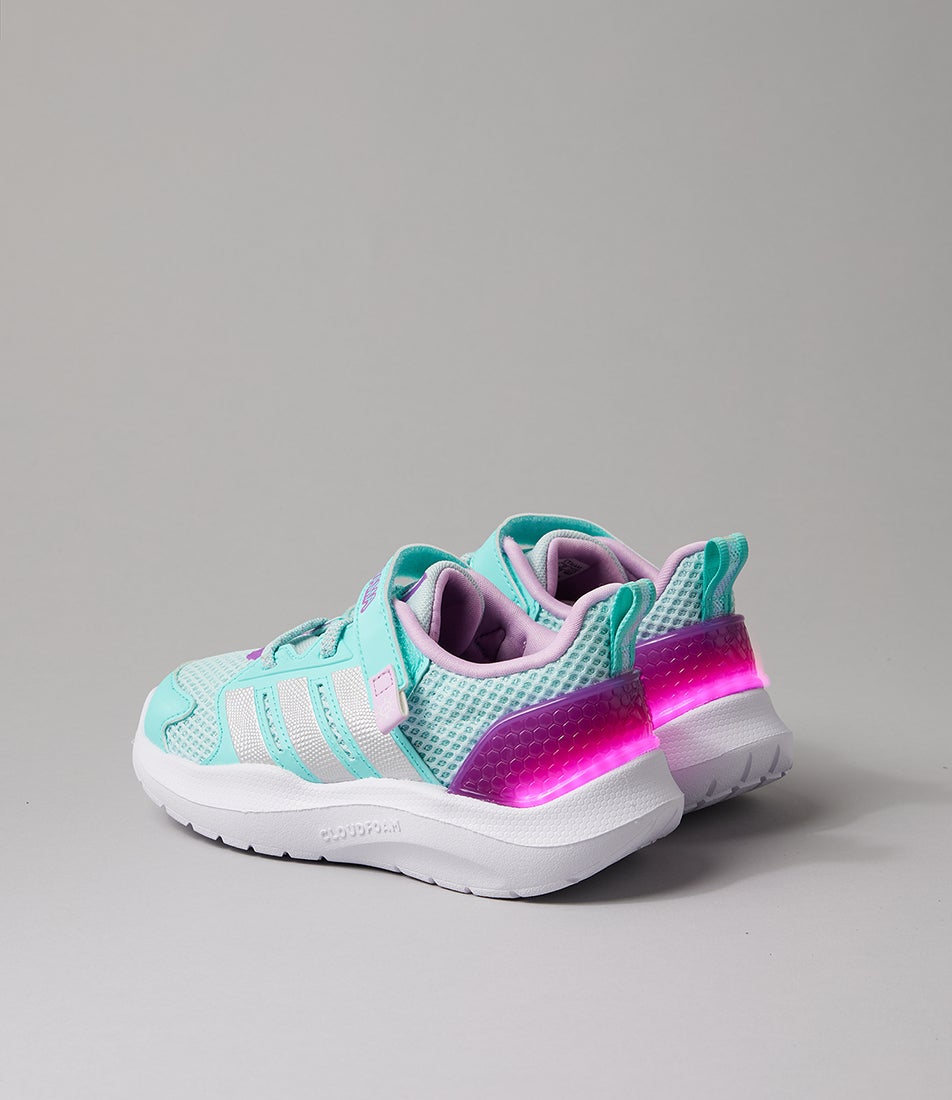 Lightorama Runner Toddler Halo Mint Silver Flash Aqua Mesh Sneakers