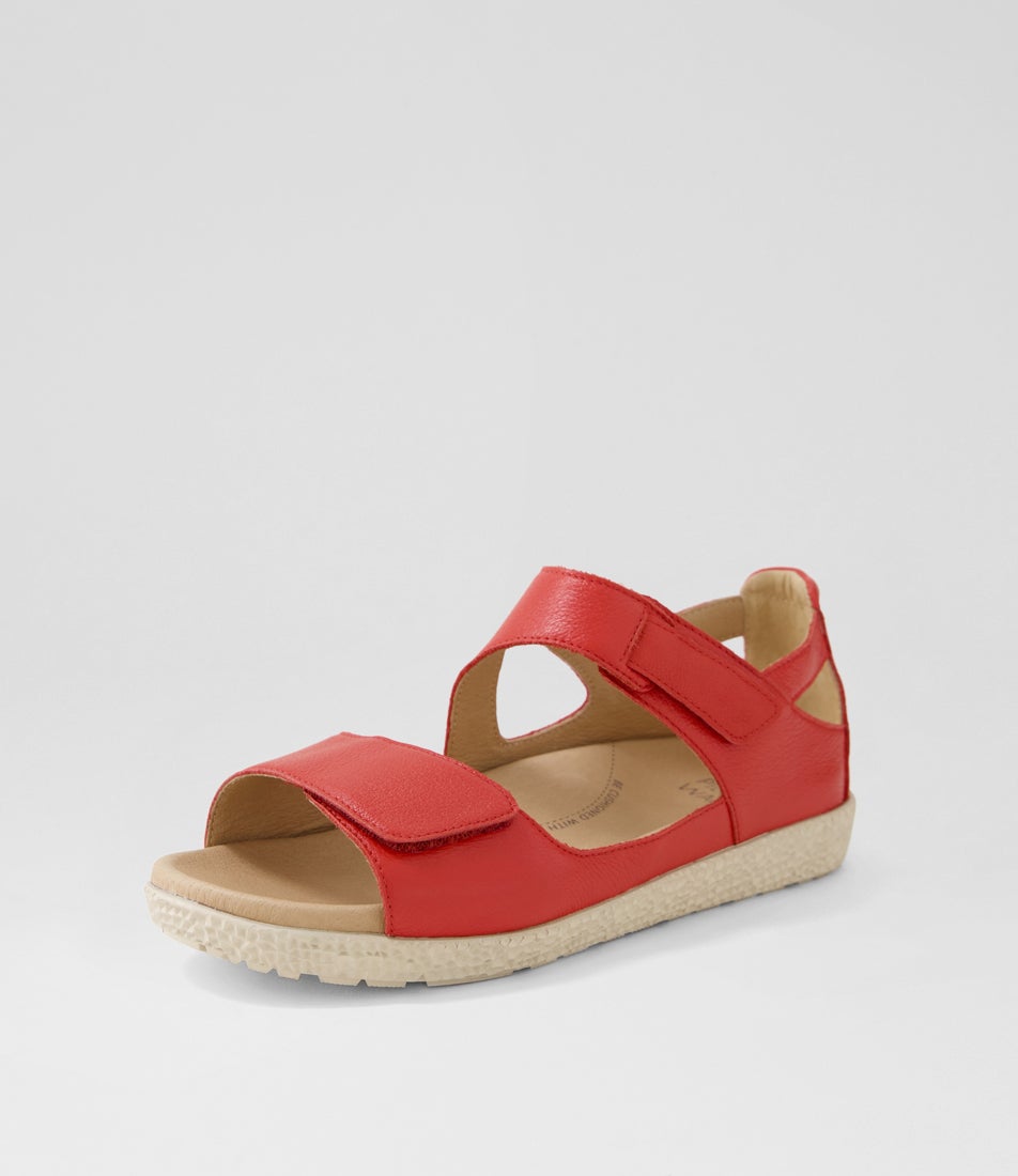 Royde Xw Red Milk Leather Sandals