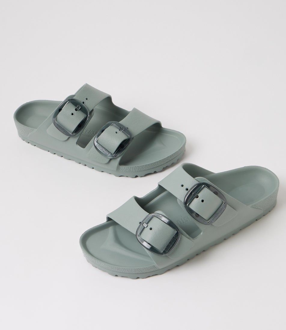 Arizona Big Buckle Pure Sage Eva Slides