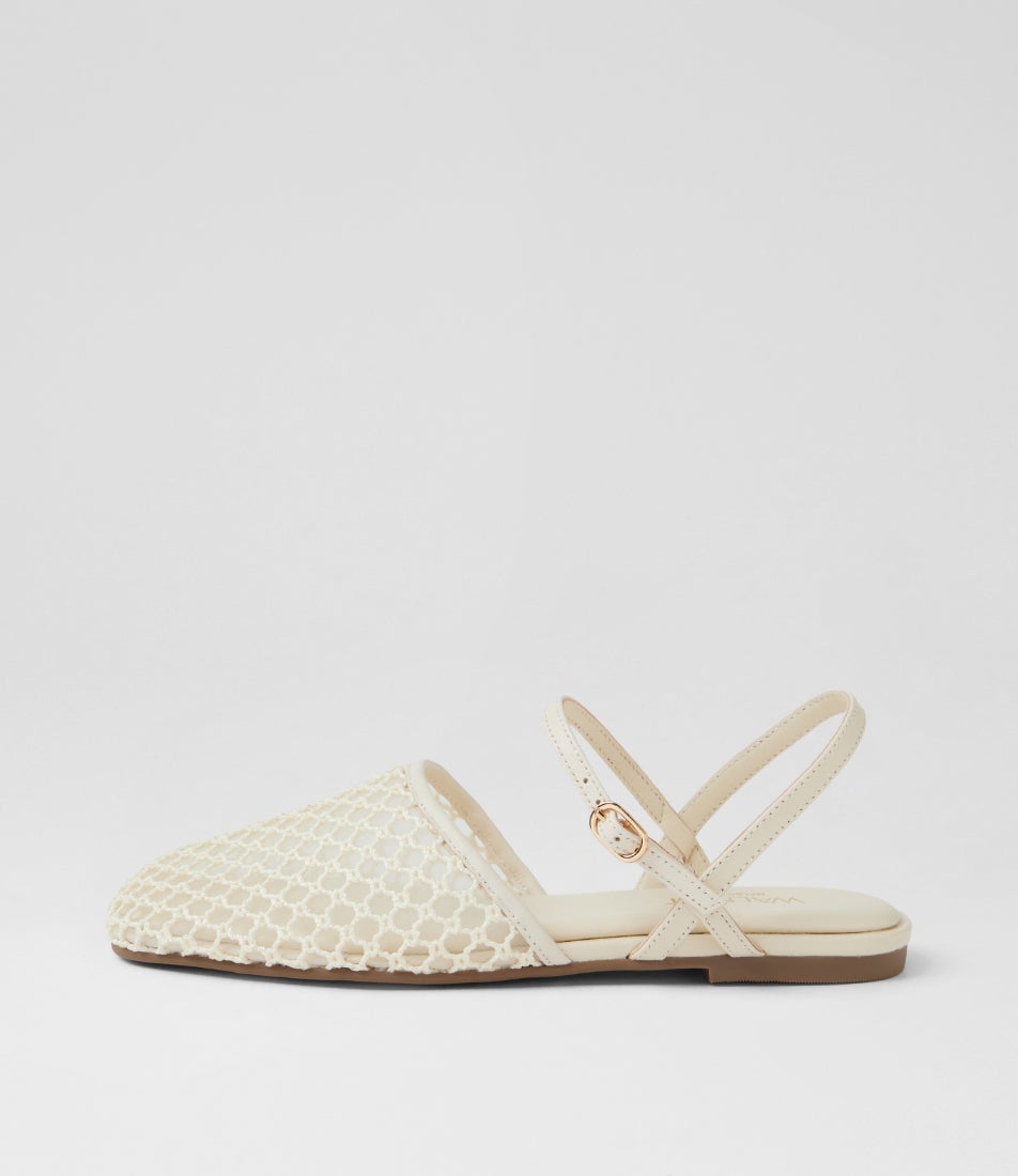 Anni White Leather Sandals