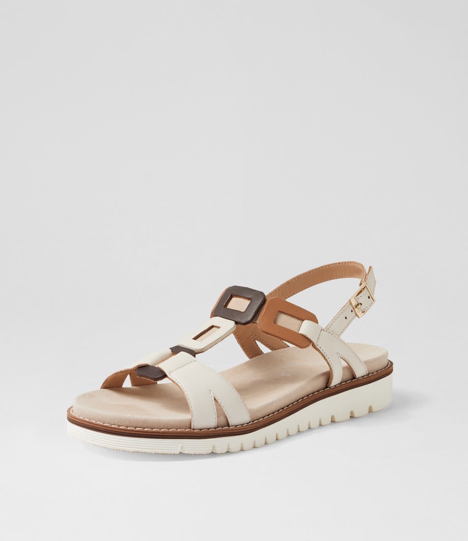 Kent 36 Creme Multi Sandals