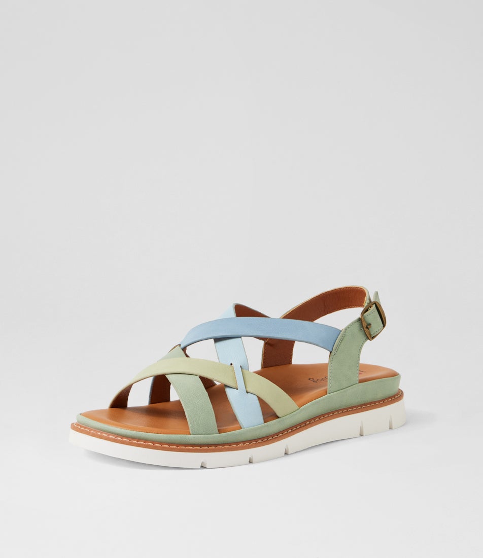 Dollin Pistachio Multi Strappy Sandals Dollin Pistachio Multi Strappy Sandals