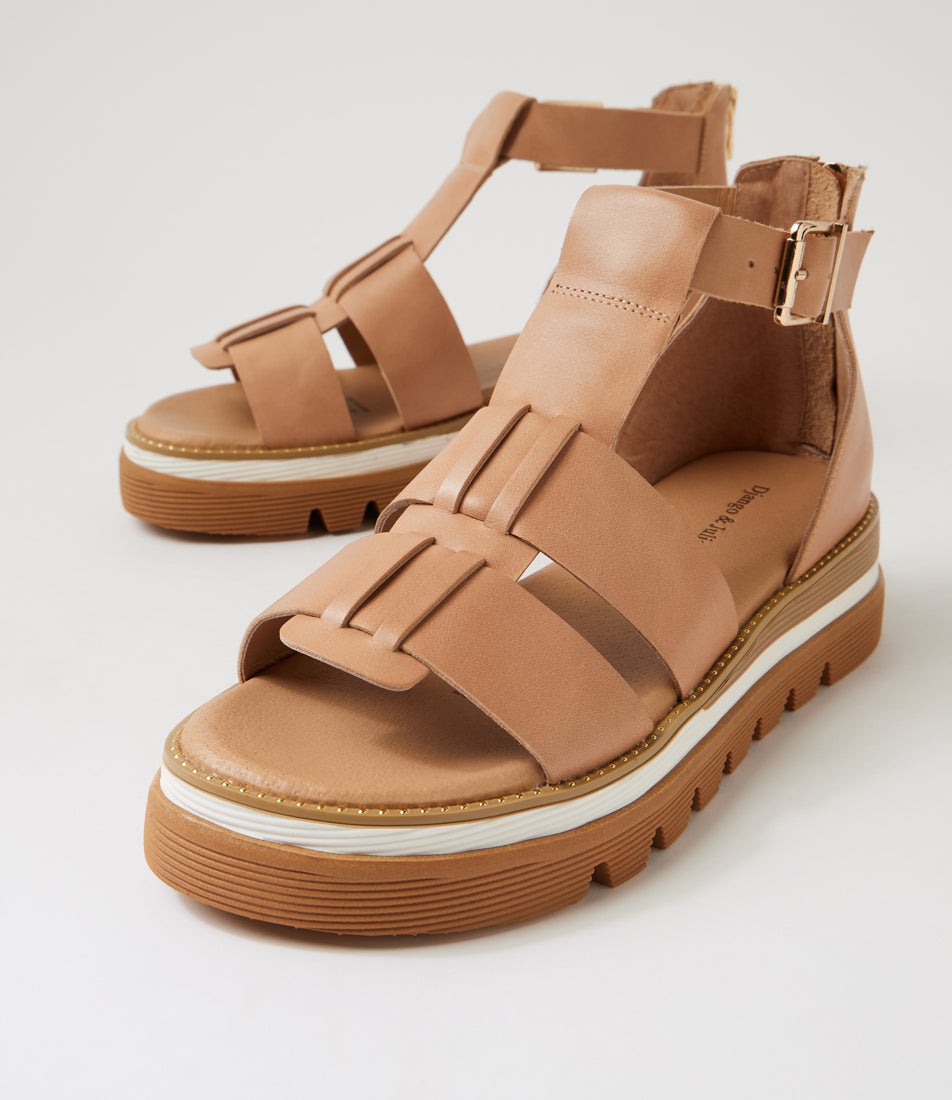 Sloanes Cappuccino Leather Sandals
