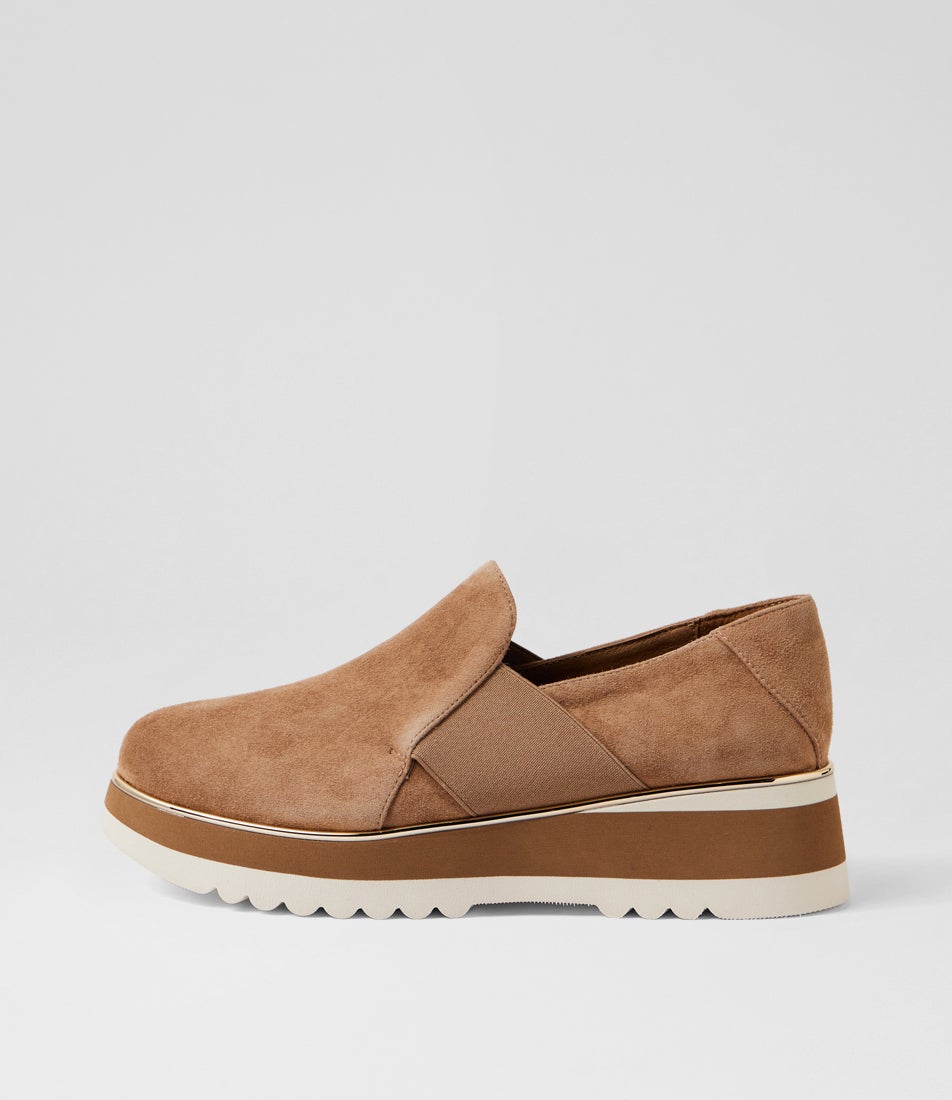 Chiyo Light Choc Milk Suede Loafers