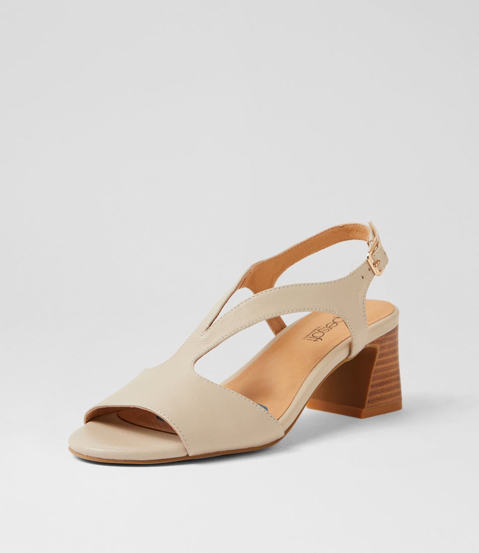 Jessia Almond Leather Sandals Jessia Almond Leather Sandals