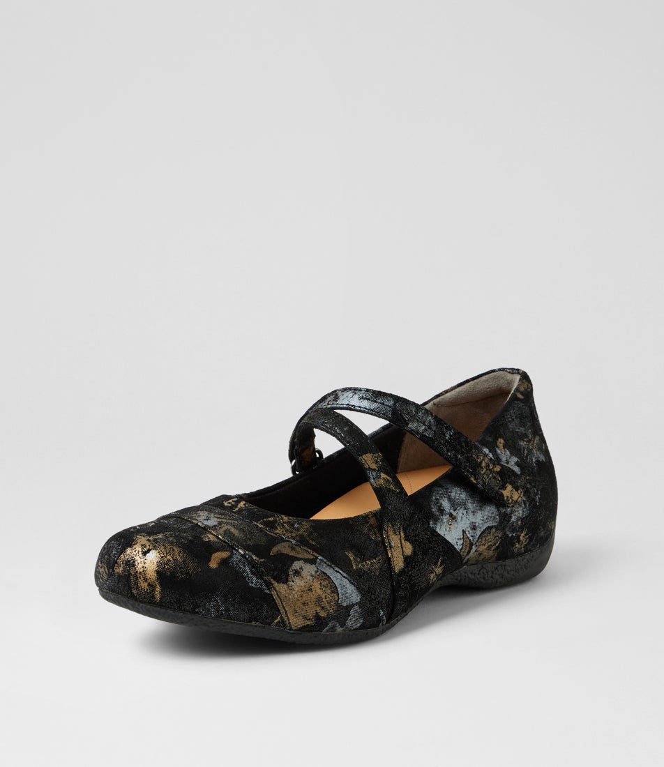 Xray Xw Black Metal Suede Flat Shoes