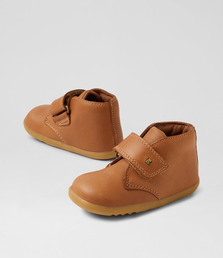 Su Desert Infant Caramel Leather Ankle Boots