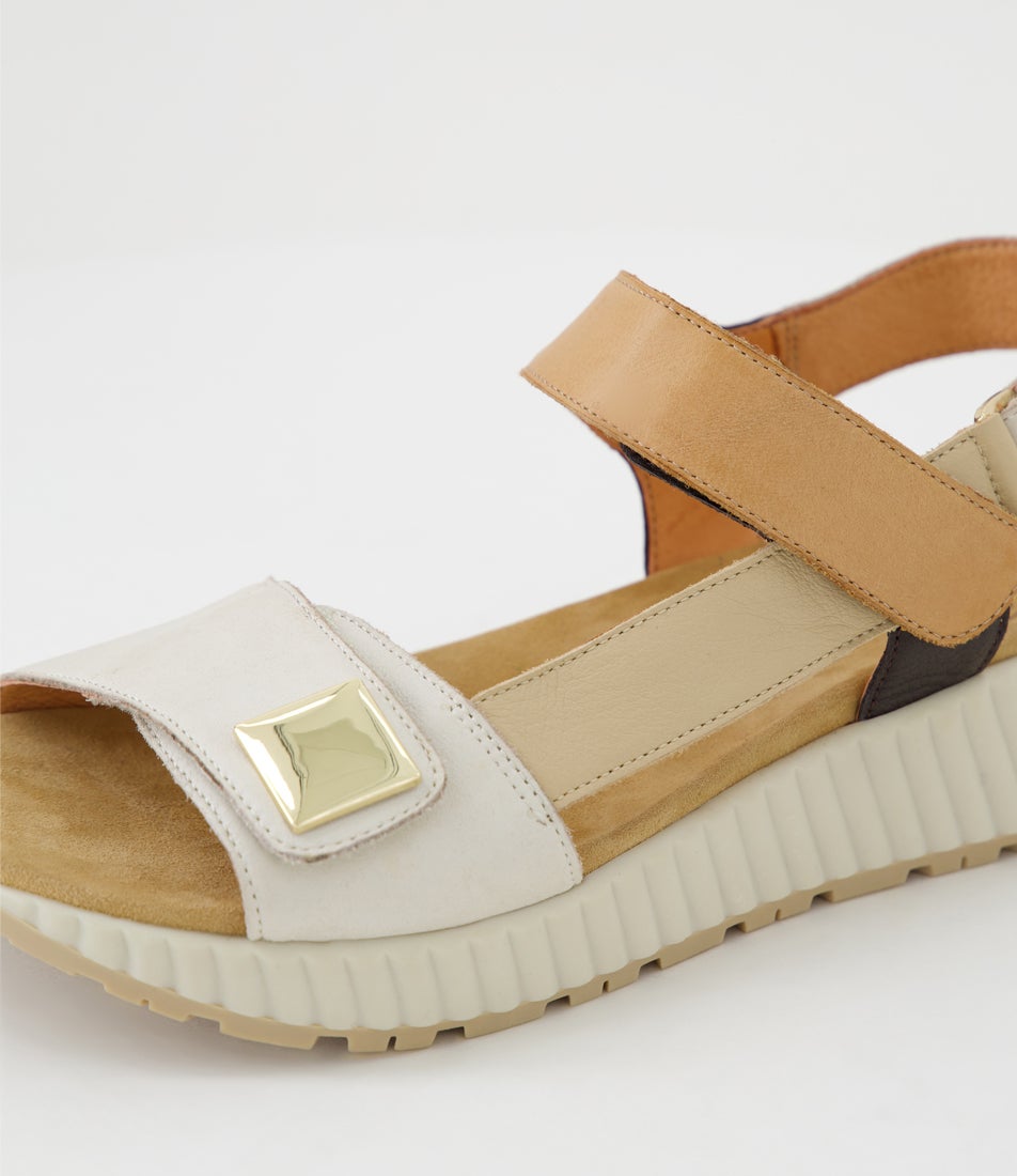 Lomar W Almond Multi Leather Sandals