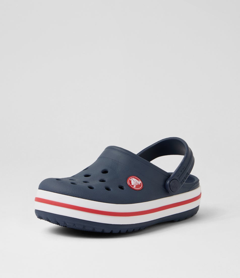 Crocband Toddler Navy Red Croslite Sandals