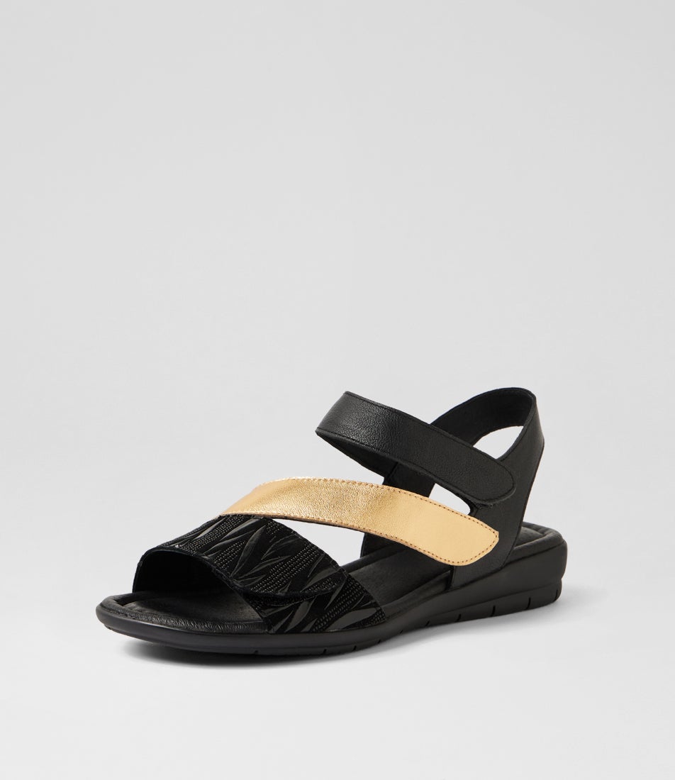 Fast Black Vines Multi Sandals
