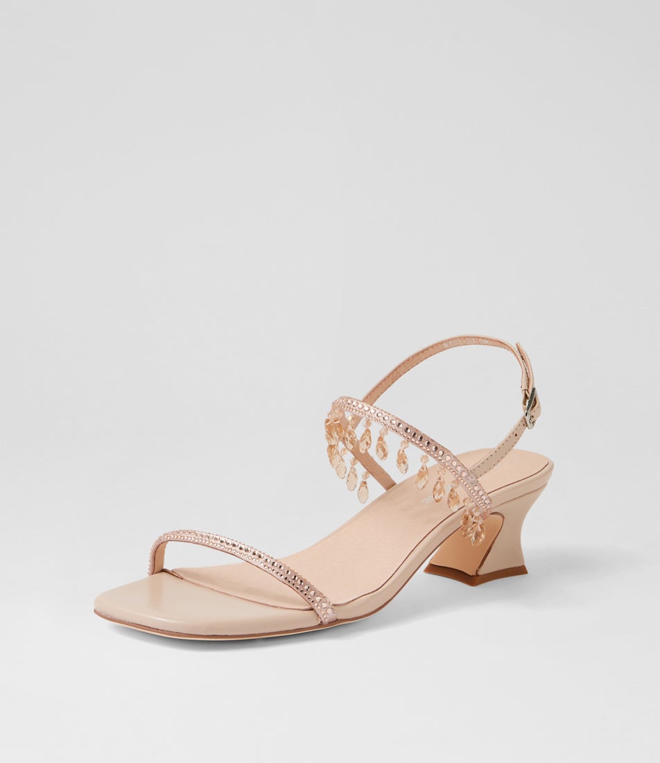 Wabi Nude Leather Mix Sandals