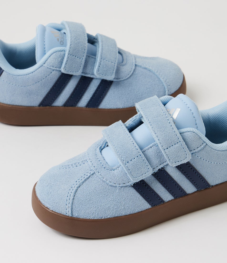 Vl Court 3 Cf I Toddler Clear Sky Indigo Fabric Sneakers