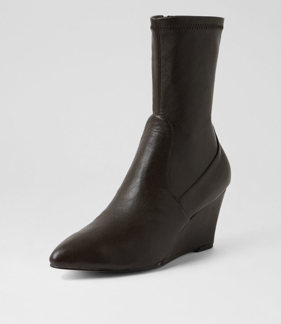 Cozama Choc Smooth Ankle Boots