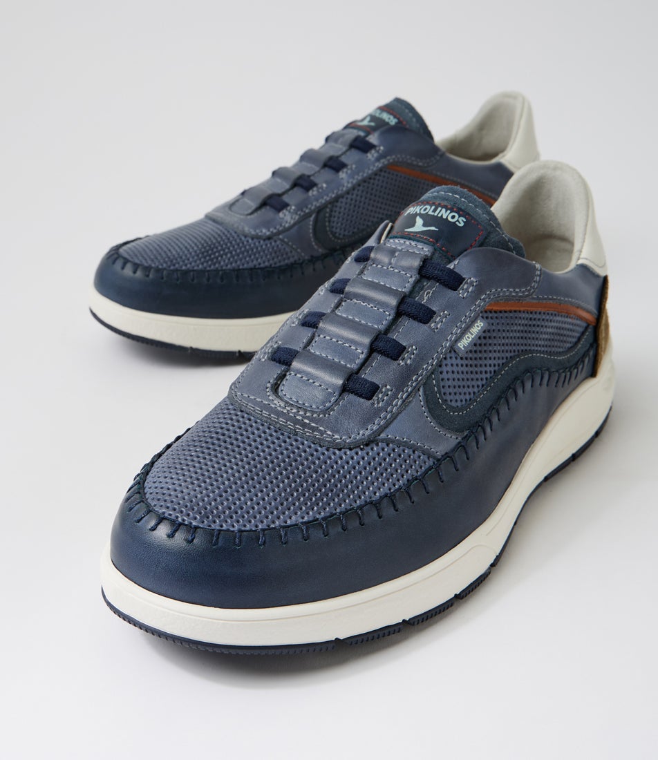 Salamanca 23 Blue Leather Sneakers