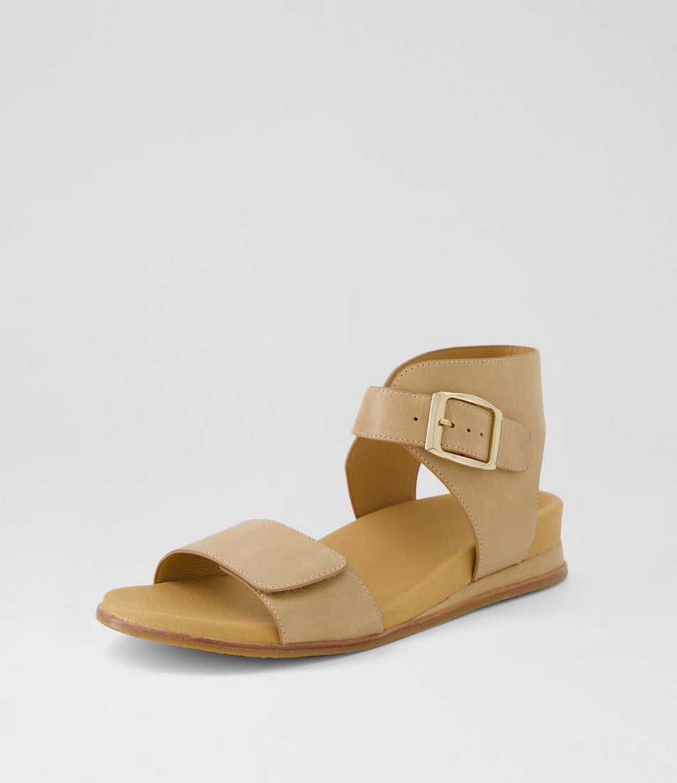 Fritze Cappuccino Leather Sandals