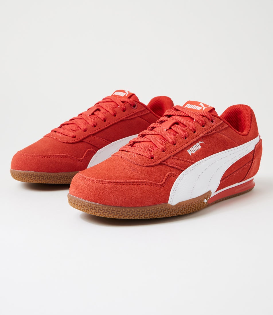 Bella Donna Candy Apple White Microsuede Sneakers