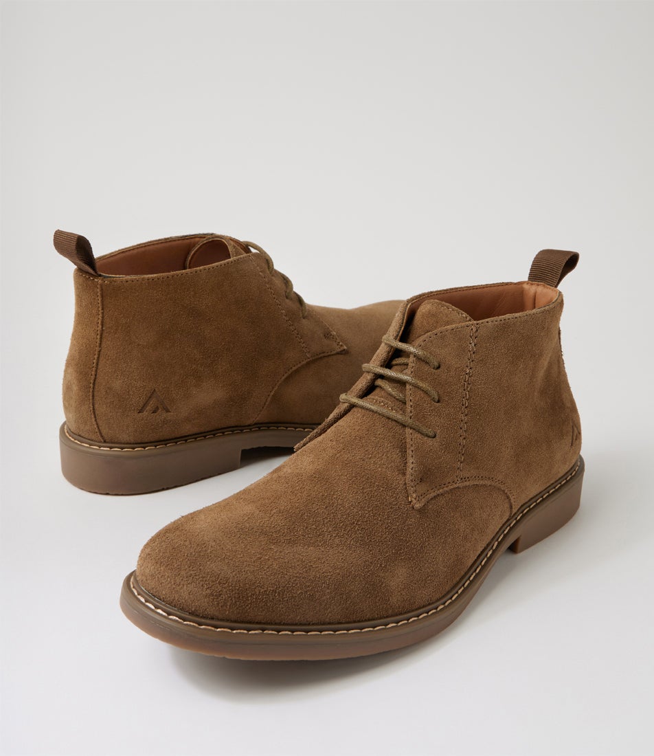 Crick Walnut Suede Ankle Boots