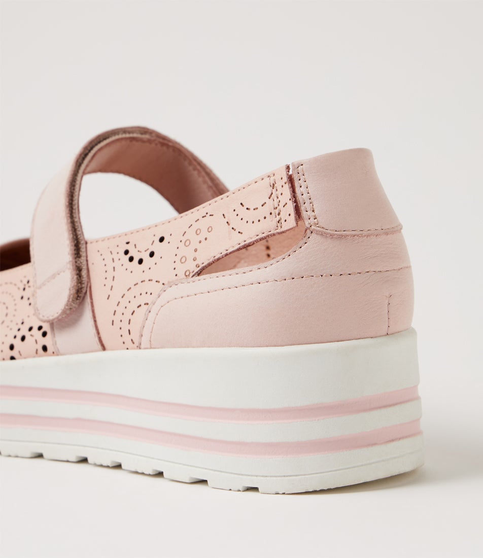 Volmar Xf Pretty Pink Leather Mary Janes
