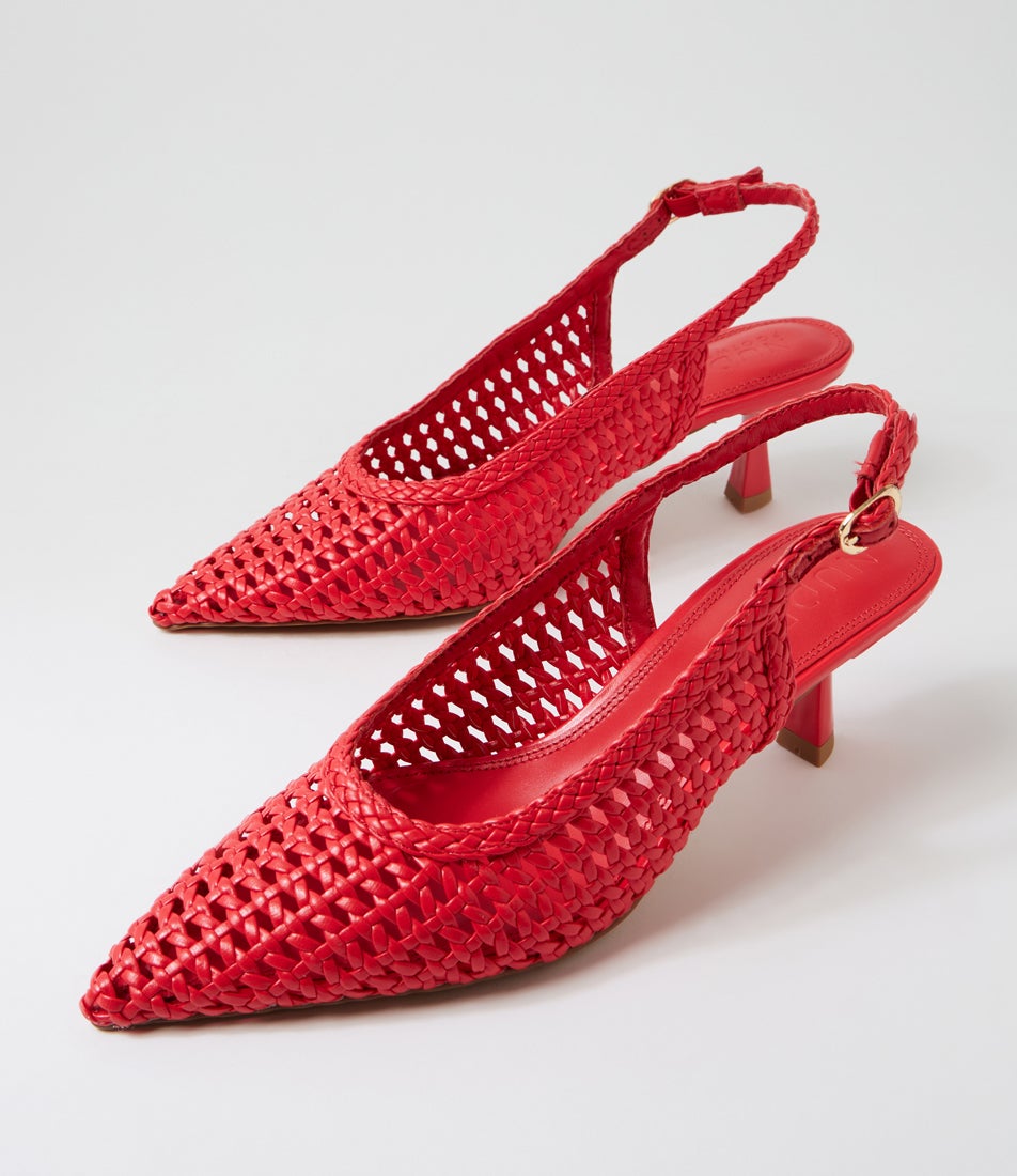 Koscuszkio Red Leather Heels Koscuszkio Red Leather Heels