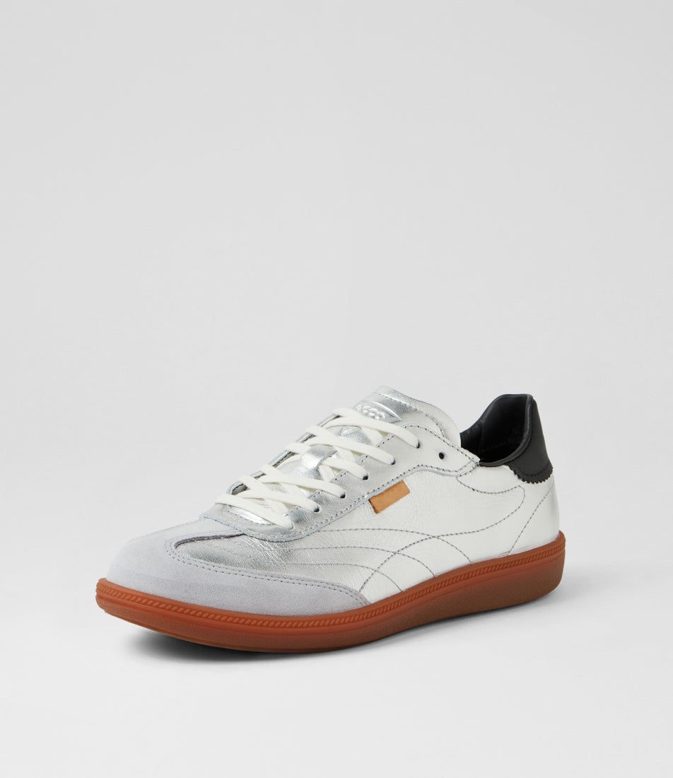 Soft 11 W Concrete Silver Suede Leather Lace Up Sneakers