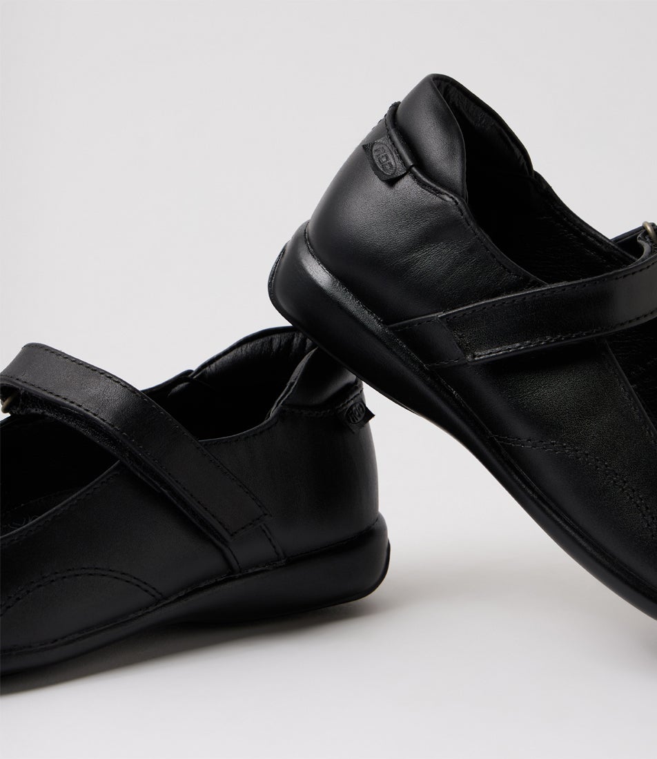 Madras 2 Junior Black Leather School Shoes