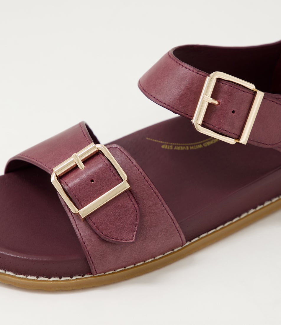 Hanka W Burgundy Leather Sandals Hanka W Burgundy Leather Sandals