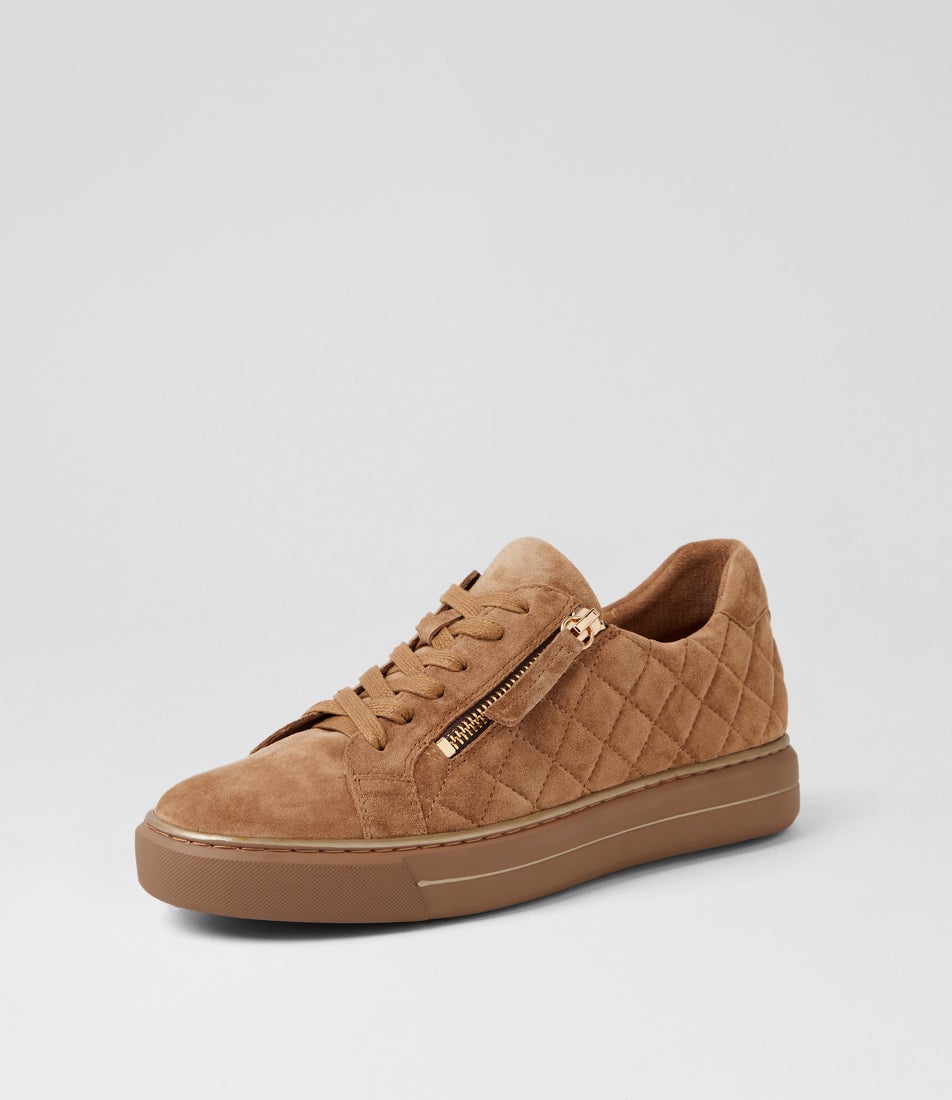 Kozie W Light Choc Suede Sneakers