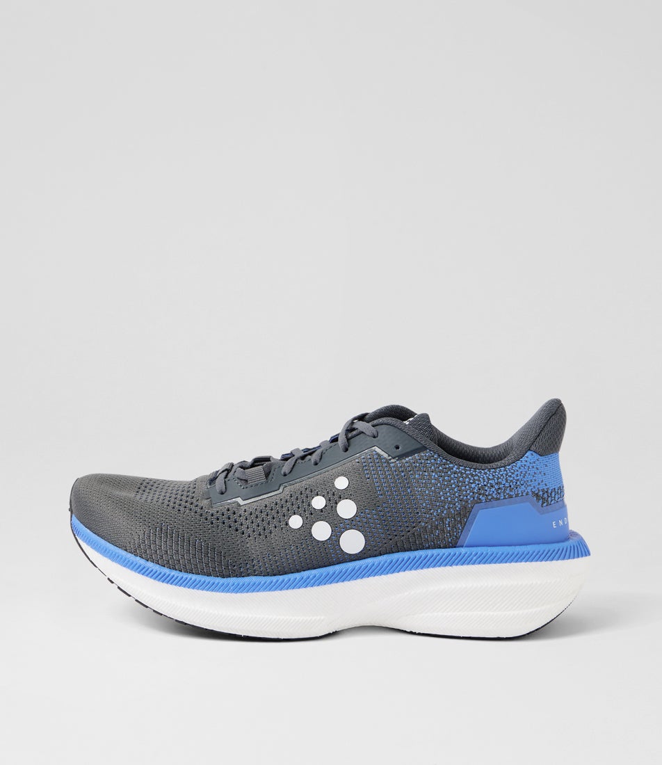 Endurance 3 M Pebble Contrast Blue Mesh Lace Up Sneakers