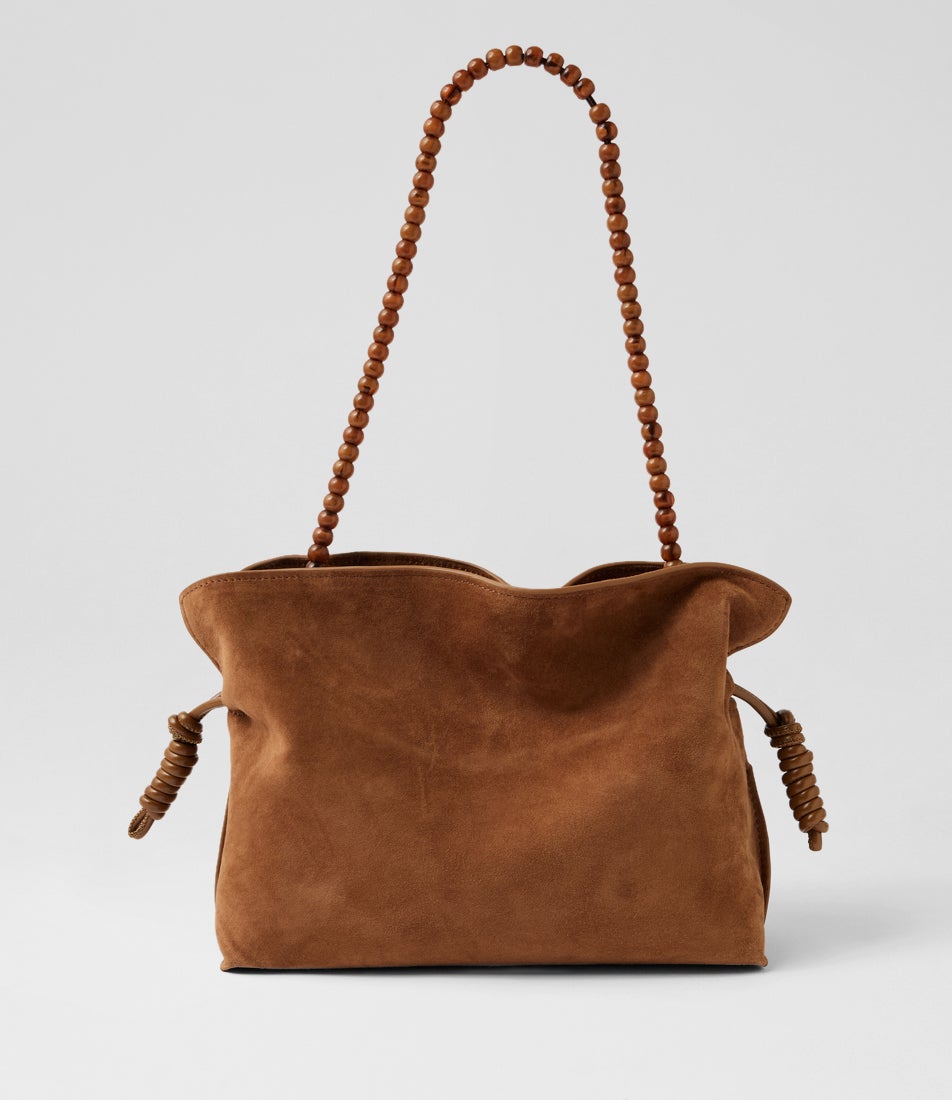 Della Coffee Suede Handbag Della Coffee Suede Handbag