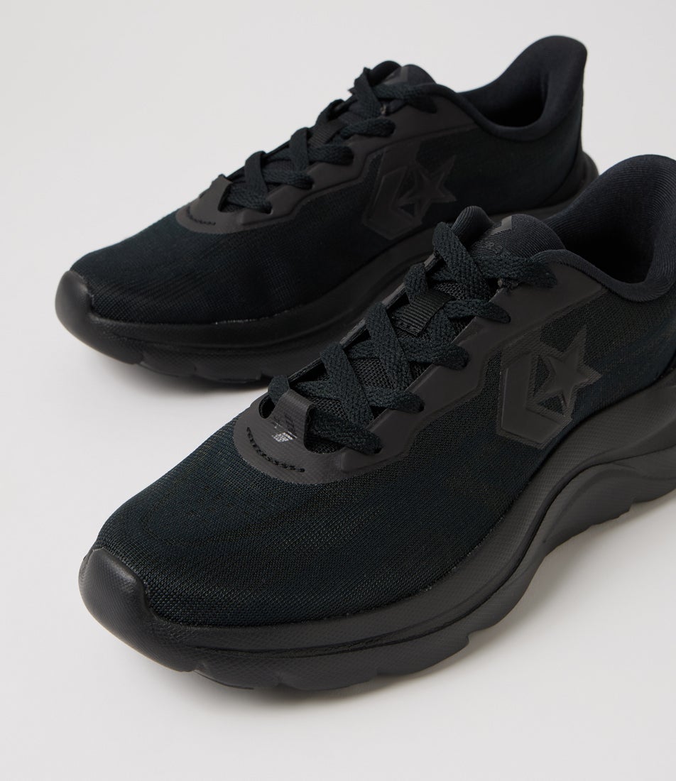 Day One Runner W Black Fabric Sneakers
