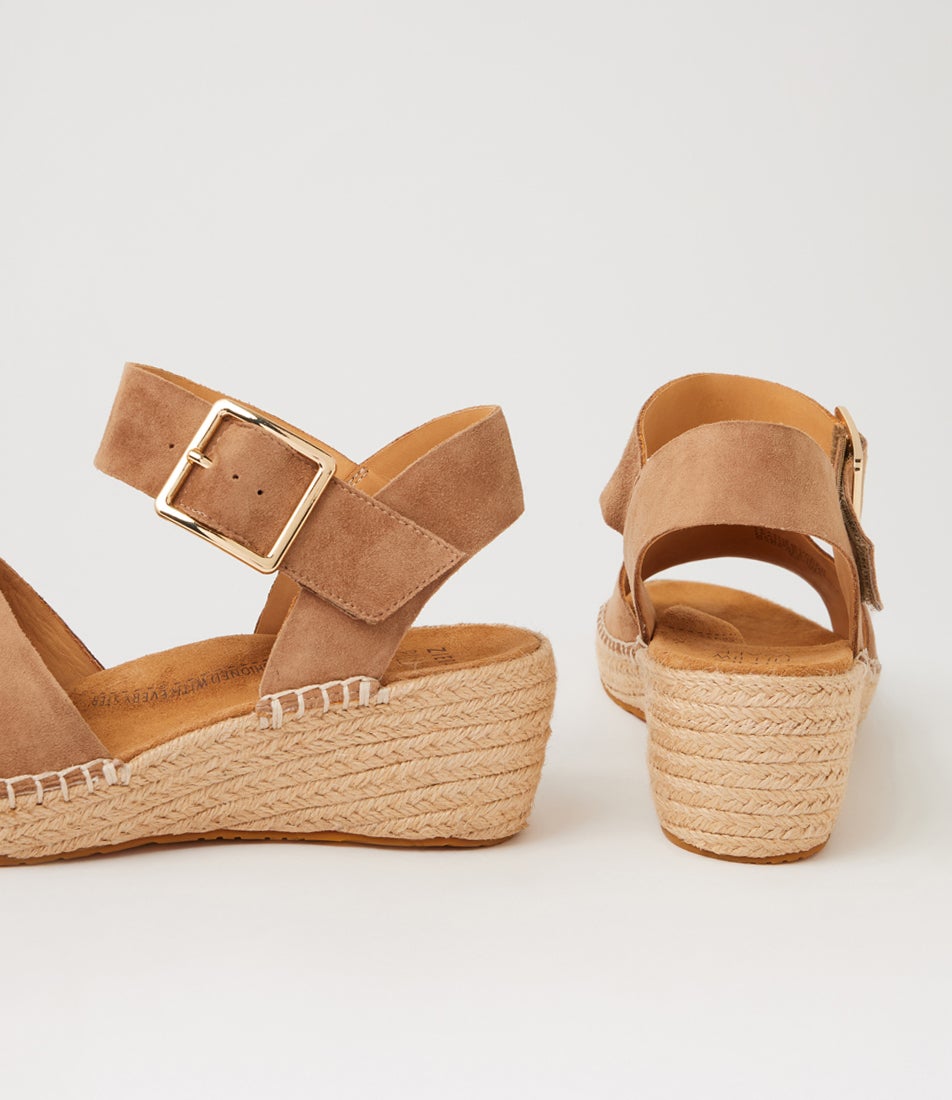 Kraig Xf Light Choc Suede Wedges