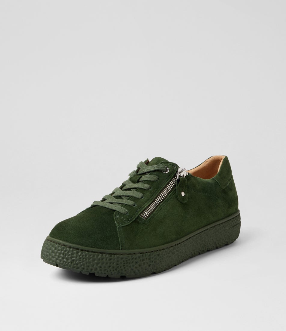 Oceanne Xw Olive Suede Sneakers