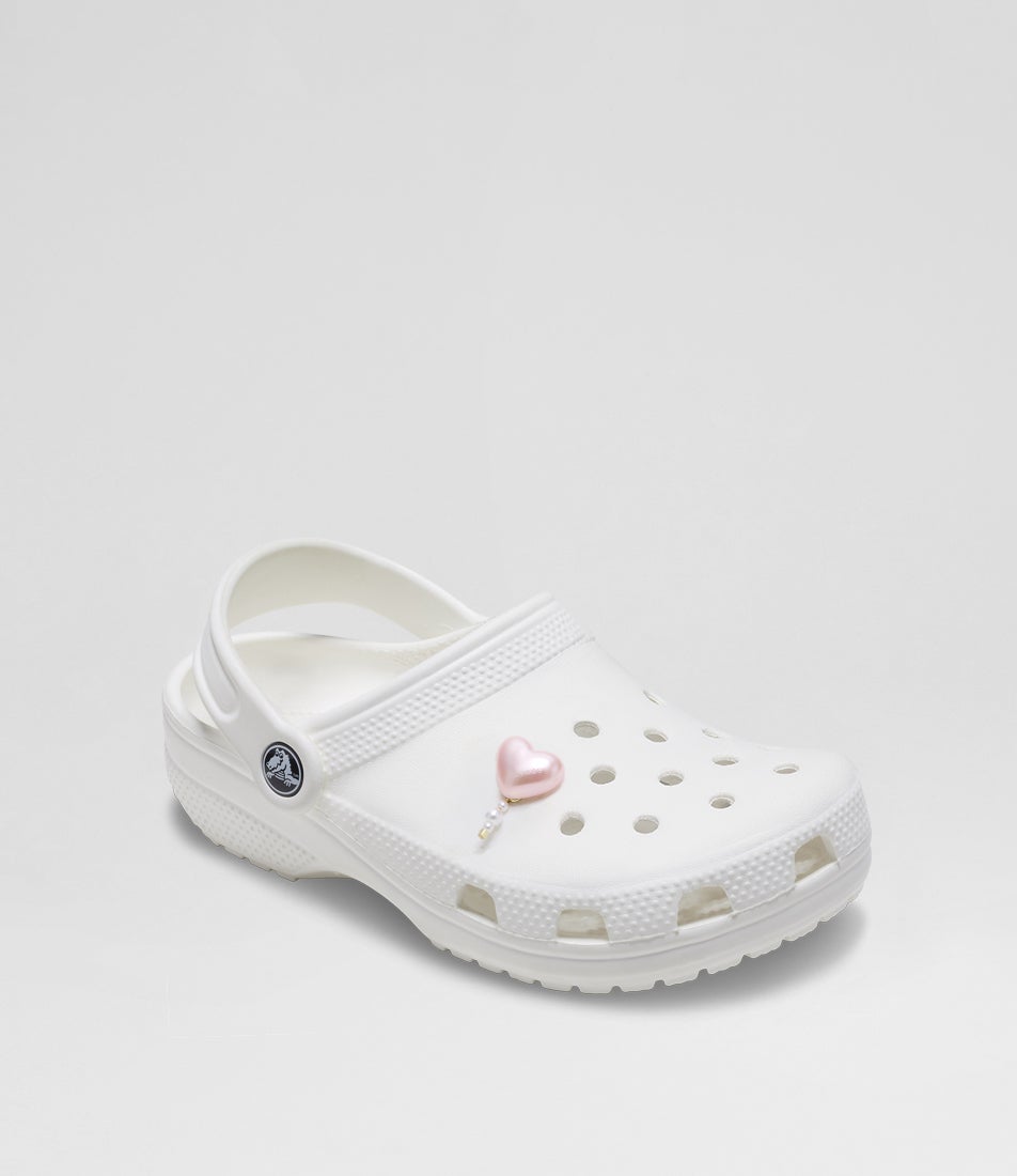 Pink Pearl Heart Junior Jibbitz