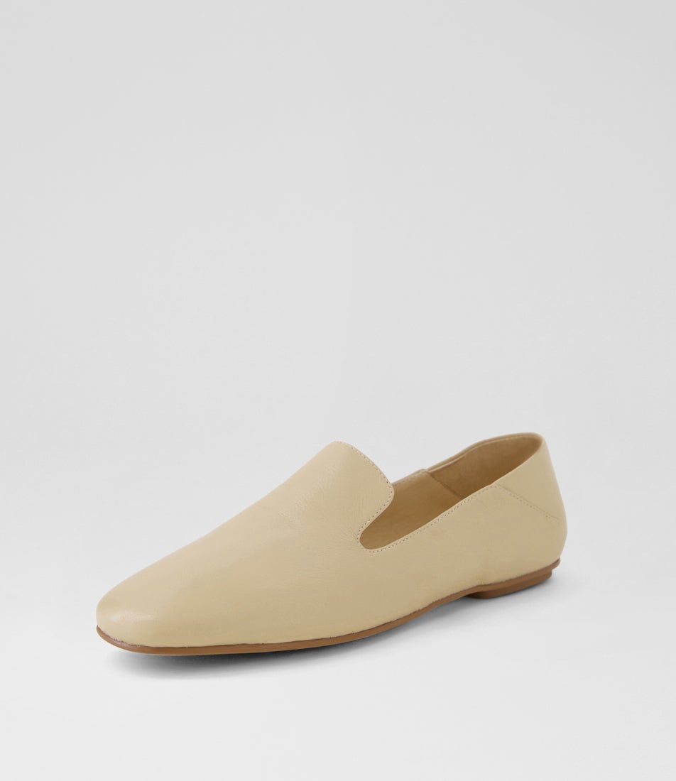 Vernita Camel Leather Loafers