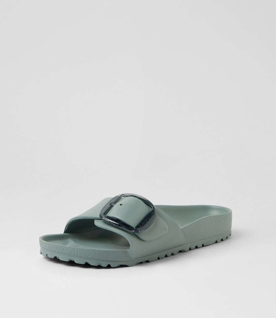 Madrid Big Buckle Pure Sage Eva Slides