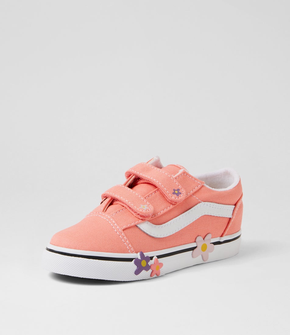 Old Skool Toddler Sunset Blush Pink Canvas Sneakers